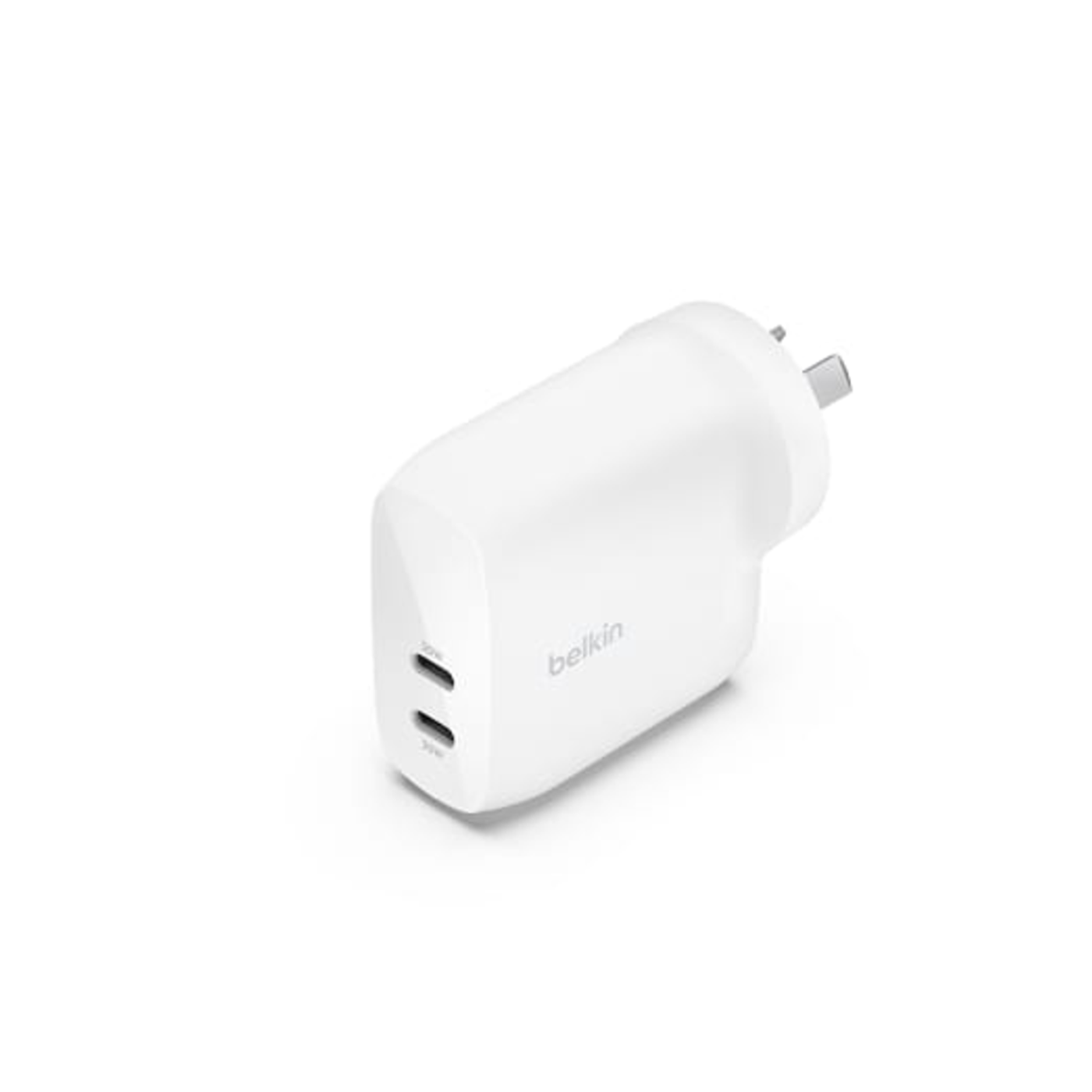 with PPS 60W - White Belkin BoostCharge PRO Dual USB-C Wall Charger