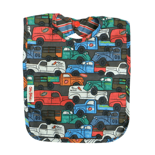 SILLY BILLYZ COTTON BIB - TRUKKA FIESTA