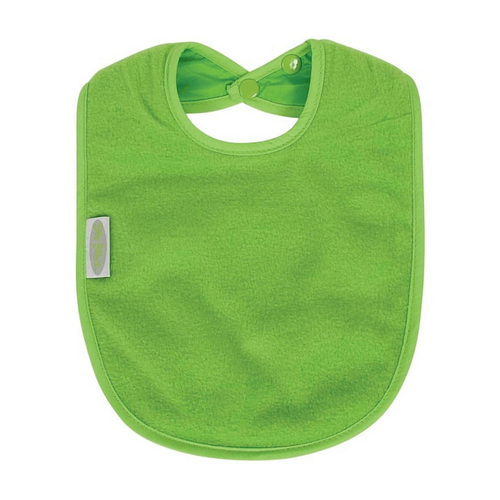 SILLY BILLYZ FLEECE PLAIN LARGE BIB LIME