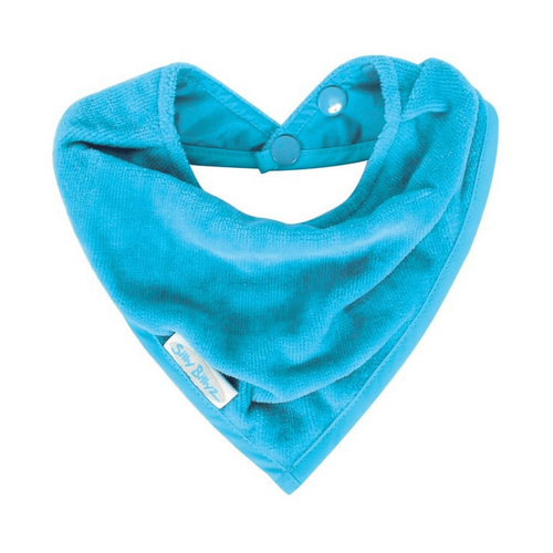 SILLY BILLYZ TOWEL BANDANA BIB AQUA
