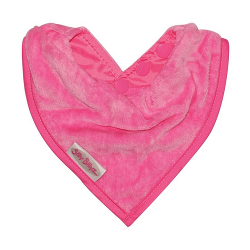 SILLY BILLYZ TOWEL BANDANA BIB CERISE