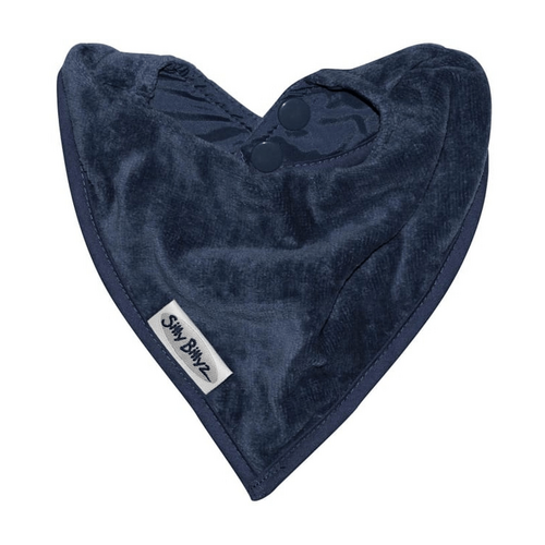 SILLY BILLYZ TOWEL BANDANA BIB NAVY