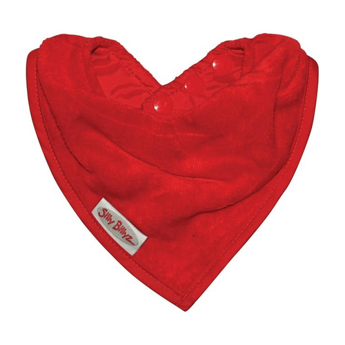 SILLY BILLYZ TOWEL BANDANA BIB RED