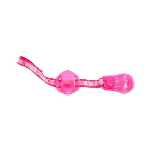 CHICCO Soother Clip + Cover - Pink