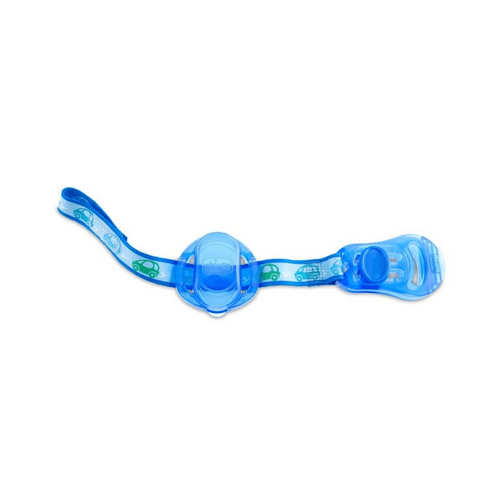 CHICCO Soother Clip + Cover - Blue