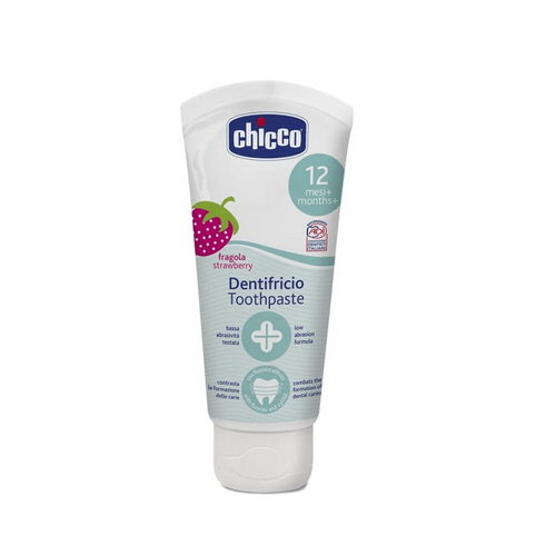 CHICCO ToothPaste: Strawberry 50ml 12m+ Flr Fre