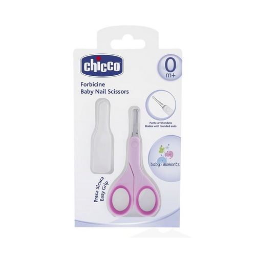 CHICCO Baby Nail Scissors - Pale Pink