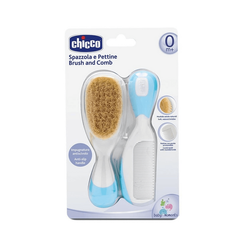 CHICCO Brush and Comb - Light Blue