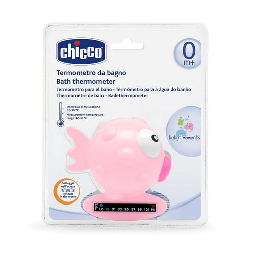 CHICCO Bath Thermometer: Fish - Pink