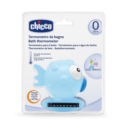 CHICCO Bath Thermometer: Fish - Blue