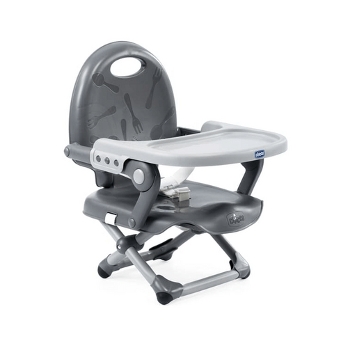 CHICCO Booster Seat: Pocket Snack - Dark Grey