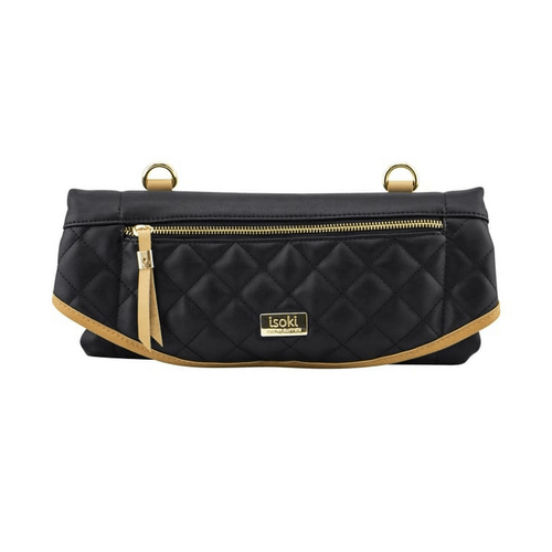 ISOKI ADELAIDE CHANGE MAT PURSE BLACK/TAN QLTD