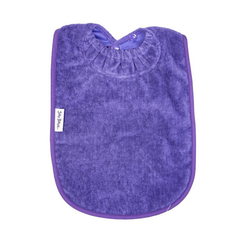 SILLY BILLYZ TOWEL XL BIB PURPLE