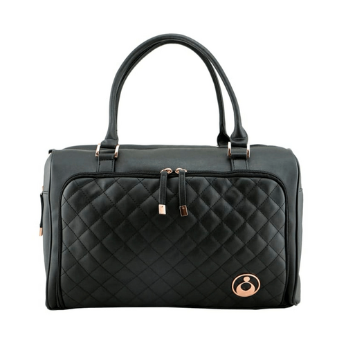ISOKI DOUBLE ZIP SATCHEL EBONY