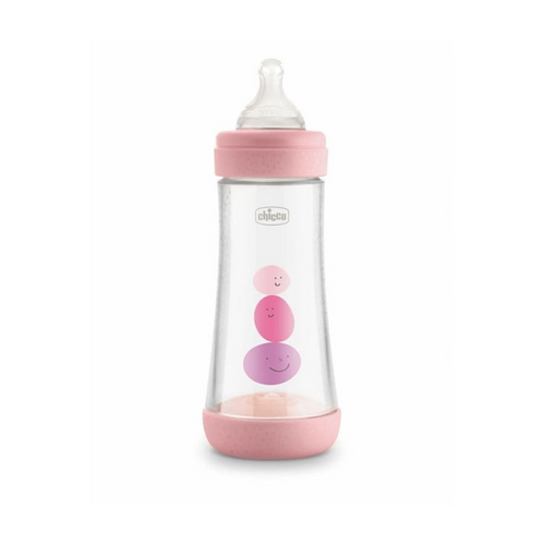 CHICCO Bottle: Perfect5 Sil 300ml 4m+ Fast Pink