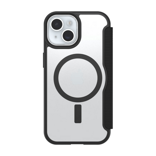 OtterBox React Folio MagSafe Case For iPhone 16e/15/14/13 - Black Crystal