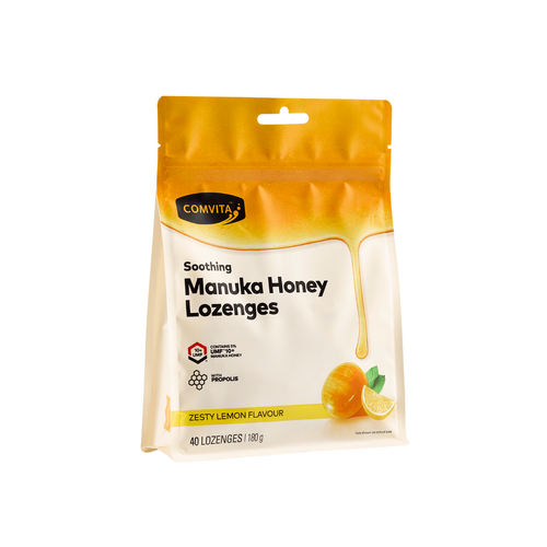 Comvita Manuka Honey Lozenges with Propolis Lemon &amp; Honey 40 Lozenges