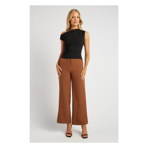 High Waisted Boot Cut Jersey Pants (SPA506B)