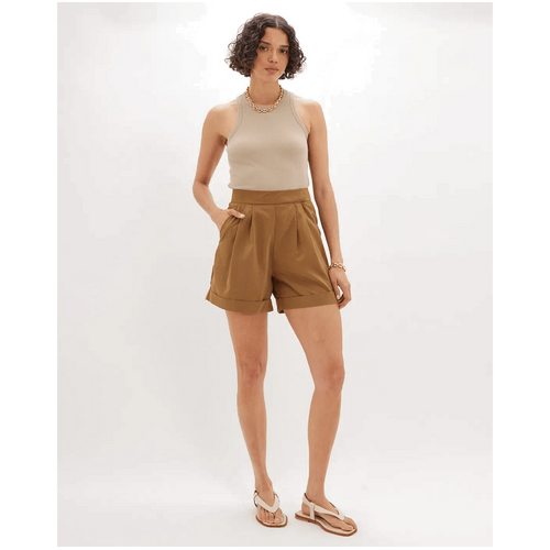Amelius Haspen Pleated Short - Camel