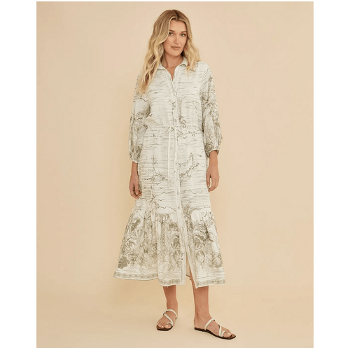 Amelius Eden Collared Midi Dress