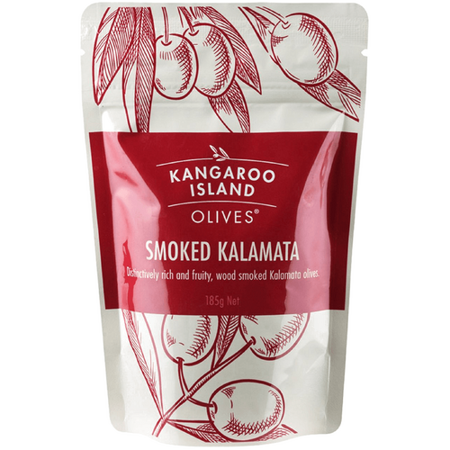 Kangaroo Island Olives - Smoked Kalamata Olives 185g