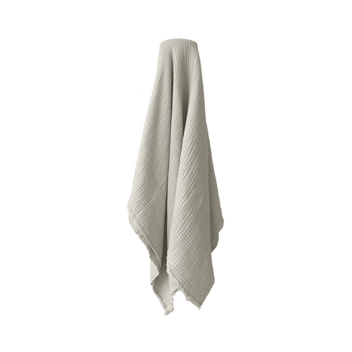 Algodon Capri Gauze Cotton Throw, 127x152cm, Natural
