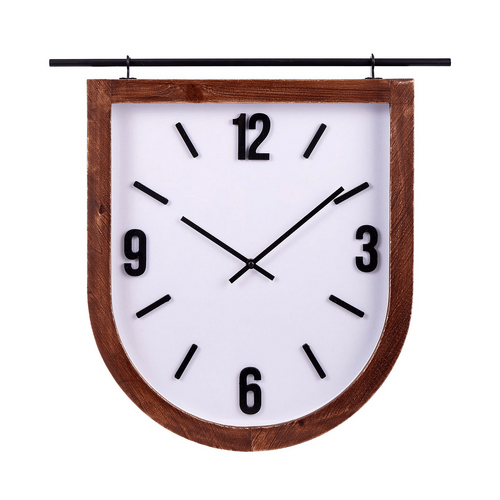 Amalfi Indus Arch Wall Clock Brown