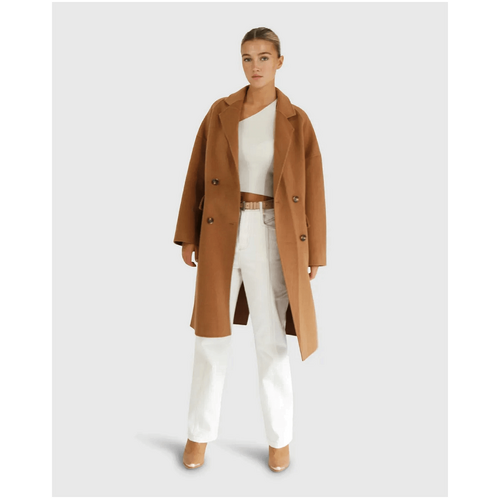 belle &amp; bloom Amnesia Wool Blend Oversized Coat - Camel