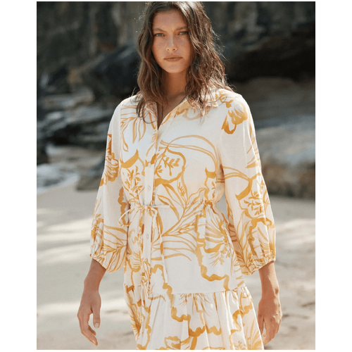 Amelius Rosemallow Collared Mini Dress