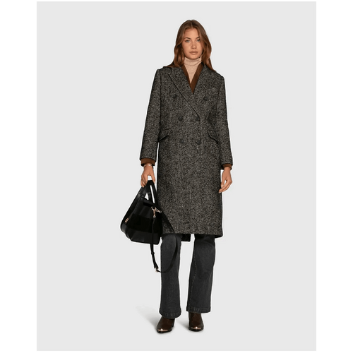 belle &amp; bloom Wherever I Go Tweed Coat - Black