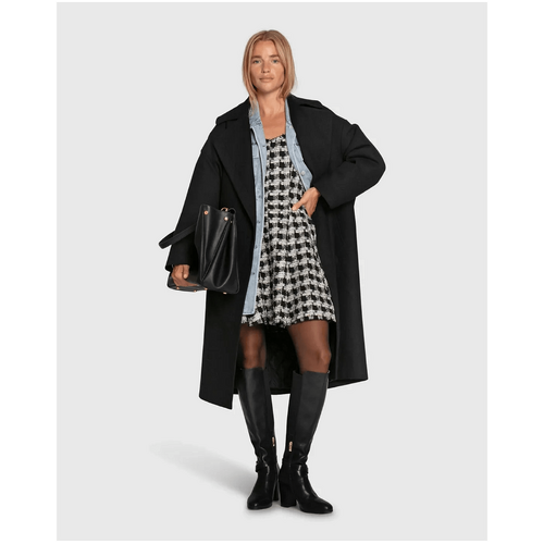 belle &amp; bloom Adventure Lifetime Wool Blend Coat - Black