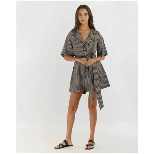 Amelius Set Sail Linen Stripe Playsuit