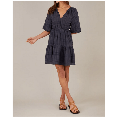 Amelius Pila Linen Mini Dress - Navy
