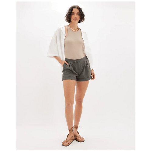 Amelius Eleanor Tailored Short - Charcoal