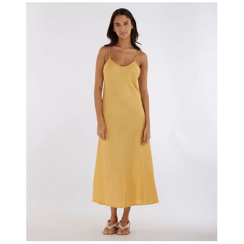 Amelius Evangeline Linen Dress - Limoncello