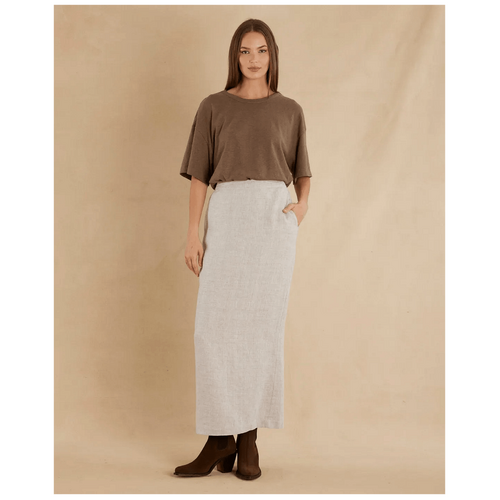 Amelius Bondi Crew Neck Tee - Khaki