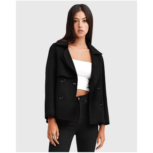 belle &amp; bloom I'm Yours Wool Blend Peacoat