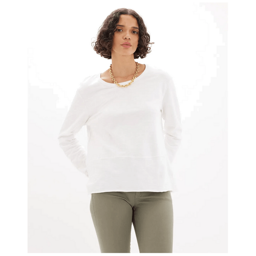 Amelius Elaine Raw Hem Sweater - White