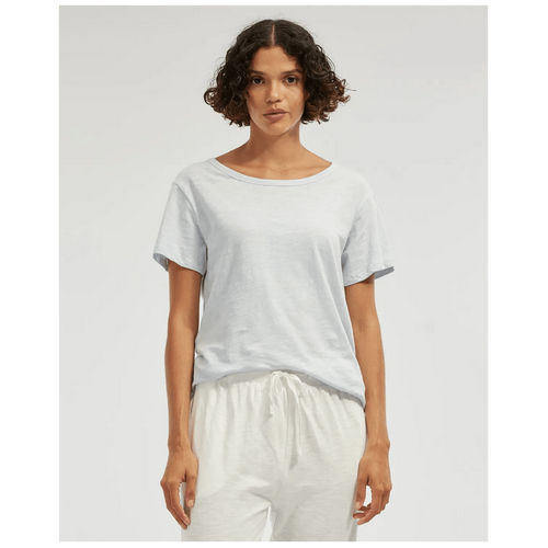 Amelius Kie Rounded Hem Tee - Ice Blue