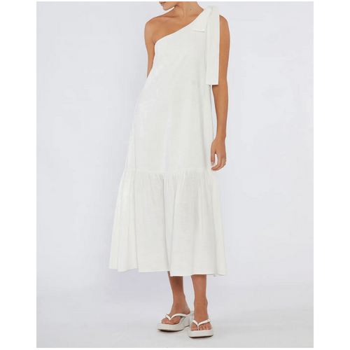 Amelius Krisha Linen Halter Midi Dress - Black