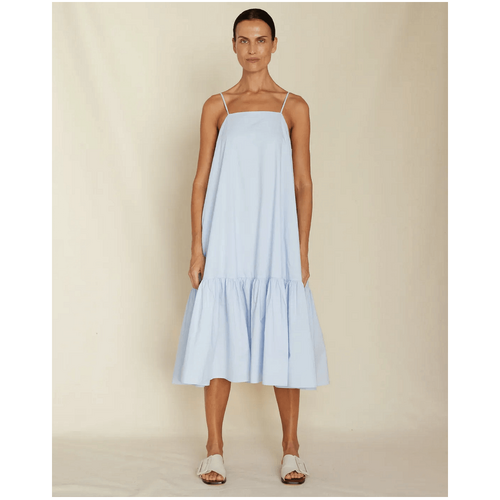 Amelius Zadie Poplin Midi Dress - Powder Blue