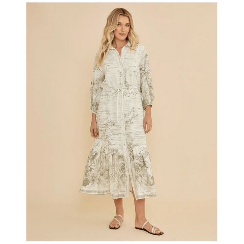 Amelius Eden Collared Midi Dress