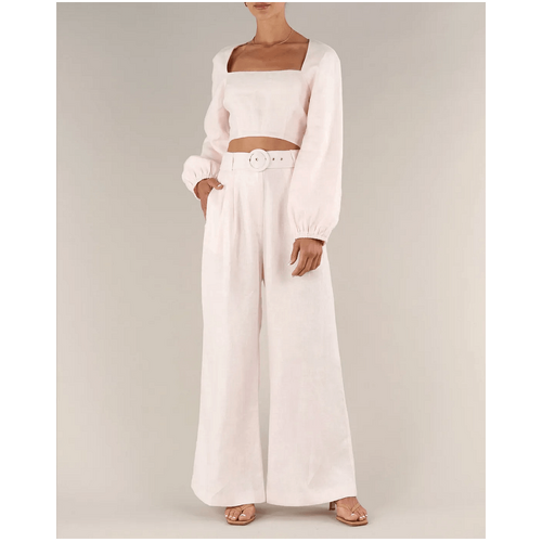 Amelius Bridgette Linen Pant - Rosewater