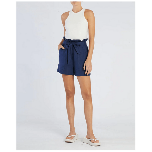 Amelius Sahara Linen Shorts - Navy