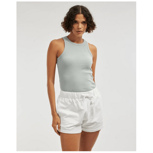 Amelius Abigail Rolled Hem Short - White