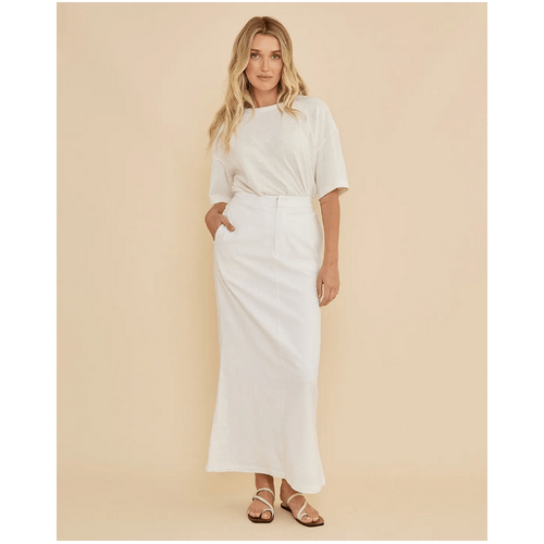 Amelius Lucie Column Skirt - White