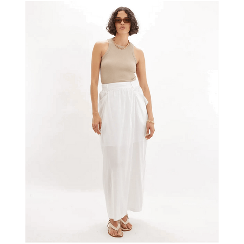 Amelius Nora Pocket Maxi Skirt - White