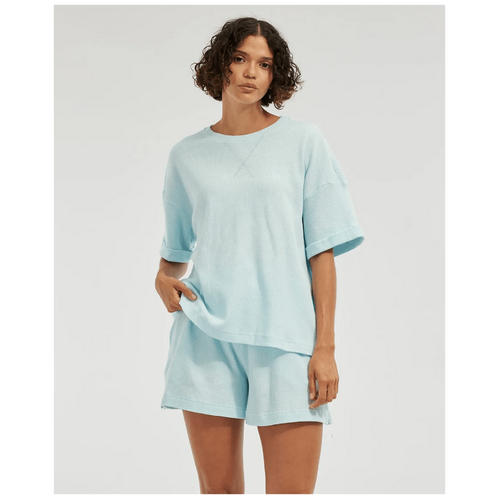 Amelius Laurie Waffle Shorts - Sky Blue