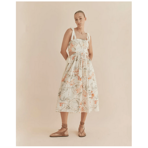 Amelius Orangerie Sleeveless Midi Dress