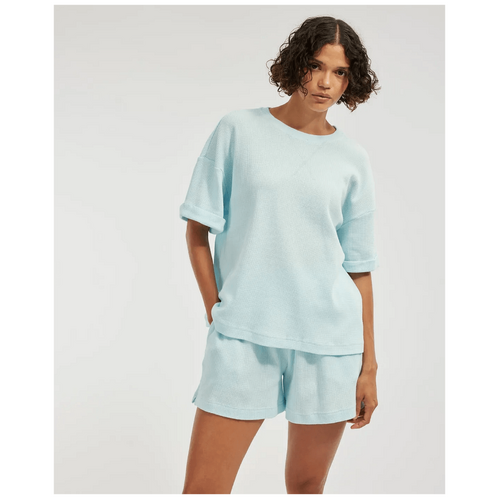 Amelius Laurie Waffle Tee - Sky Blue